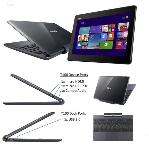 ASUS Transformer Book T100TA, Linux OS - Picture 3 of 14